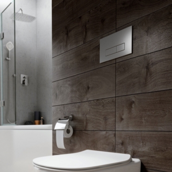 Ideal Standard Oleas M2 Mechanical Dual Flushplate - Brushed Chrome