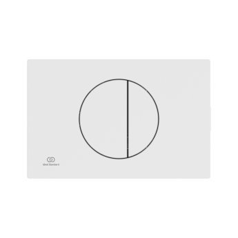 Ideal Standard Oleas M5 Mechanical Dual Flush Plate - Silk White | Product Image