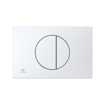Ideal Standard Oleas M5 Mechanical Dual Flush Plate - Silver | Product Image