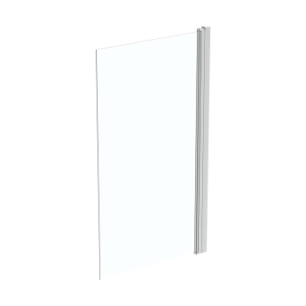 Ideal Standard Synergy Square Angle Hinged Bath Screen 1500mm H x 815mm W - 6mm Glass | Product Image