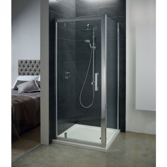 Ideal Standard Synergy Pivot Shower Door 800mm Wide - 8mm Glass