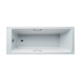 Ideal Standard Tempo Arc Single Ended Rectangular Bath with Grips 1700 x 700mm - 0 Tap Holes