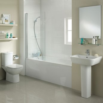 Ideal Standard Tempo Arc Single Ended Rectangular Bath 1700 x 700mm White 0 Tap Hole