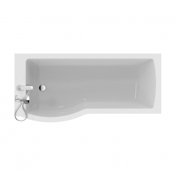Ideal Standard Tempo Arc Shower Bath Left Handed 1700mm x 700mm/800mm 0 Tap Hole