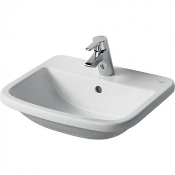 Ideal Standard Tempo Countertop Washbasin 500mm Wide 1 Tap Hole