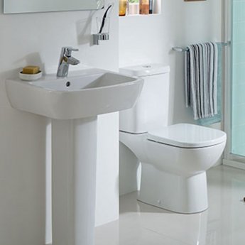 Ideal Standard Tempo Bathroom Cloakroom Suite Toilet 1 Tap Basin White