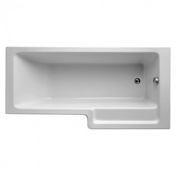 Ideal Standard Tempo Cube L-Shaped Square Shower Bath with Front Panel and Screen