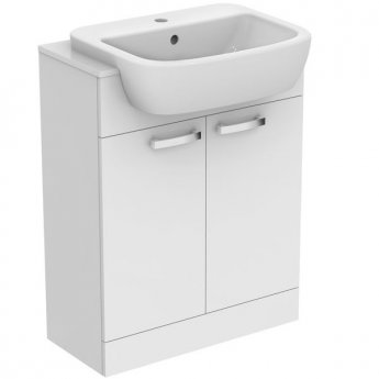 Ideal Standard Tempo Vanity Unit and Basin 650mm Wide Gloss White