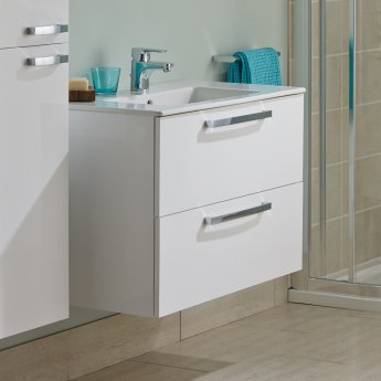 Ideal Standard Tempo 2-Drawer Vanity Unit 600mm Wide Gloss White