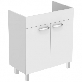 Ideal Standard Tempo 2-Door Vanity Unit with Legs 800mm Wide Gloss White