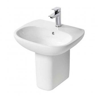 Ideal Standard Tesi Basin and Semi Pedestal 550mm Wide 1 Tap Hole