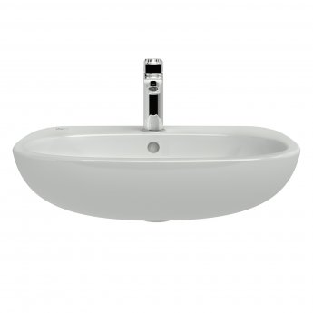 Ideal Standard Tesi Semi-Recessed Countertop Basin 550mm Wide - 1 Tap Hole