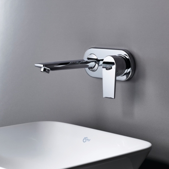 Ideal Standard Tesi Wall Mounted Basin Mixer Tap - Chrome | Product Image