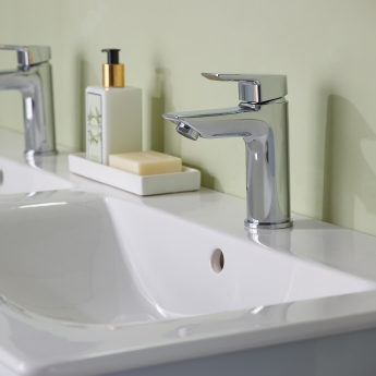 Ideal Standard Tesi Deck Mounted Basin Mixer Tap - Chrome | Product Image