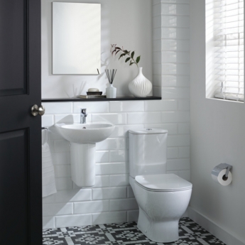 Ideal Standard Tesi Deck Mounted Mini Basin Mixer Tap Without Waste - Chrome