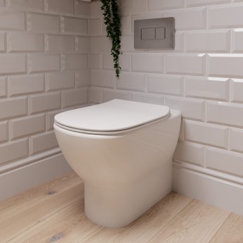 Ideal Standard Tesi Back to Wall Toilet - Slim Soft Close Seat and Cover