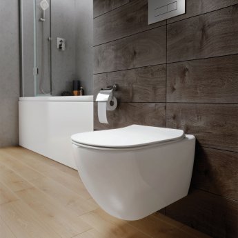 Ideal Standard Tesi Wall Hung Toilet - Slim Soft Close Seat and Cover