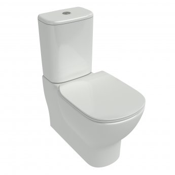 Ideal Standard Tesi Back to Wall Close Coupled Toilet with 6/4 Litre Cistern - Slim Soft Close Seat