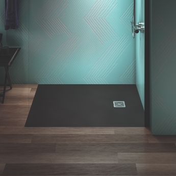 Ideal Standard Ultra Flat S+ Rectangular Shower Tray 1200mm x 900mm - Jet Black | Product Image
