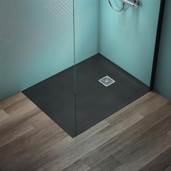 Ideal Standard Ultra Flat S+ Rectangular Shower Tray 1000mm x 800mm - Jet Black | Product Image