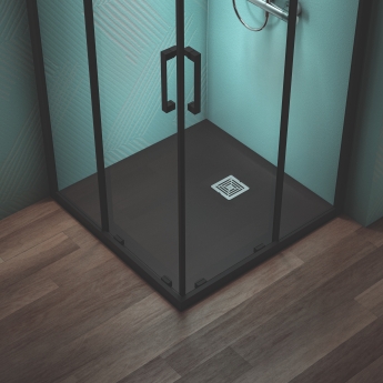 Ideal Standard Ultra Flat S+ Square Shower Tray 900mm x 900mm - Jet Black | Product Image
