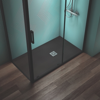 Ideal Standard Ultra Flat S+ Rectangular Shower Tray 1400mm x 800mm - Jet Black | Product Image