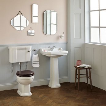Ideal Standard Waverley Classic Basin and Full Pedestal 560mm Wide 1 Tap Hole