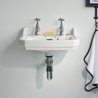 Ideal Standard Waverley Wall Hung Basin 450mm Wide - 2 Tap Hole