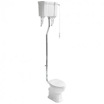Ideal Standard Waverley High Level Toilet with Cistern - Standard White Seat