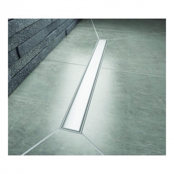 Impey Aqua-Dec Linear 4 Wet Room Former 2000mm x 1000mm (inc Brushed Steel Drain)