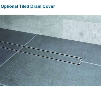 Impey Aqua-Dec Linear 4 Wet Room Former 2000mm x 1000mm (inc Brushed Steel Drain)