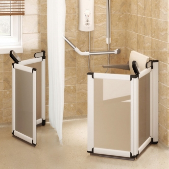 Impey Elevate Option H Corner Half Height Door 1200mm x 900mm - Left Handed | Product Image