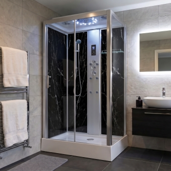 Insignia Marble Edition Rectangular Non-Steam Shower Cabin | Product Image