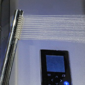 Insignia Platinum Rectangular Steam Shower Cabin 1050mm x 850mm - Chrome Frame