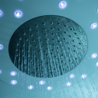 Insignia Platinum Offset Quadrant Steam Shower Cabin 1200mm x 800mm LH - Chrome Frame | Product Image