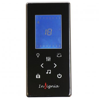 Insignia Premium Quadrant Non Steam Shower Cabin 1000mm x 1000mm - Black Frame