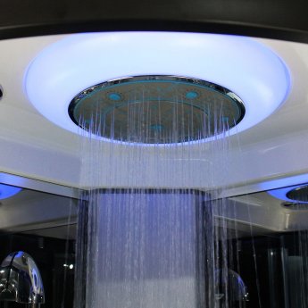 Insignia Premium Quadrant Non Steam Shower Cabin 1000mm x 1000mm - Black Frame