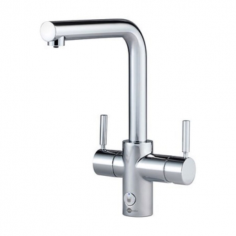 InSinkErator 4N1 L Shape Kitchen Sink Mixer Tap with Neo Tank and Filter - Chrome
