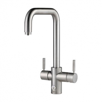 InSinkErator 4N1 U Shape Kitchen Sink Mixer Tap with Neo Tank and Filter - Brushed Steel