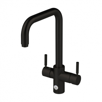 InSinkErator 4N1 U Shape Kitchen Sink Mixer Tap with Neo Tank and Filter - Black Velvet