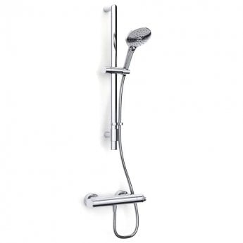 Inta Enzo Safe Touch Thermostatic Single Outlet Bar Mixer Shower with Shower Kit