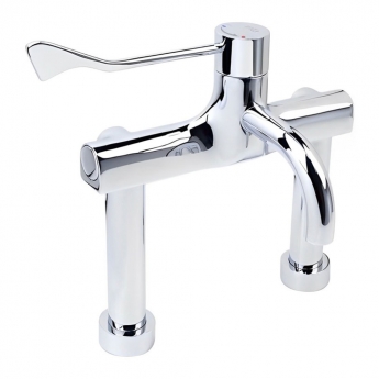 Inta HTM64 Safe Touch Thermostatic Sequential Extended Pillar Mounted Tap - Chrome