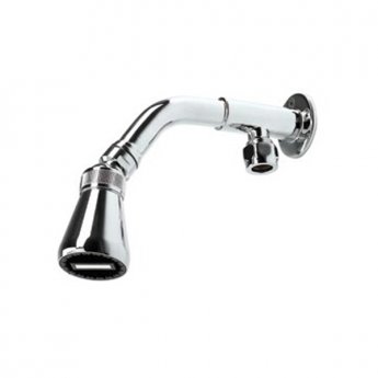 Inta Intacept Bottom Entry Extended Shower Arm with Anti Scale Shower Head Chrome