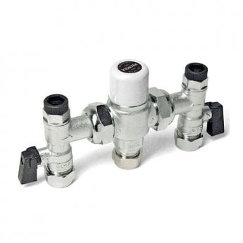 Intamix Thermostatic Mixing Valve 22mm with Service Valves and Test Point