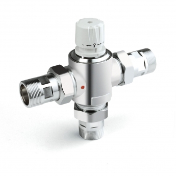Intamix Pro Thermostatic Mixing Valve 3/4 with Screwed Iron and Check Valves