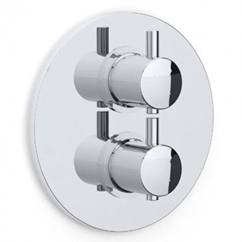 Inta Kiko Thermostatic Concealed 1 Outlet Shower Valve Dual Handle - Chrome