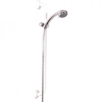 Inta Less Abled Shower Kit 900mm Grab Rail with 2m Hose And Handset White