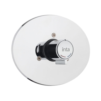 Inta Timed Flow Concealed Shower Control with Temperature Adjustment - Chrome | Product Image