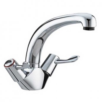 JTP Astra Mono Kitchen Sink Mixer Tap Dual Handle Lever Handle - Chrome