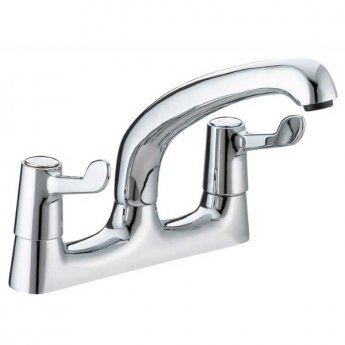 JTP Astra Kitchen Sink Mixer Tap Deck Mounted Lever Handle Chrome
